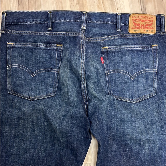 Men's Levi’s Strauss, Dark Blue Jeans - Picture 5 of 6